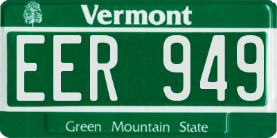 VT license plate EER949