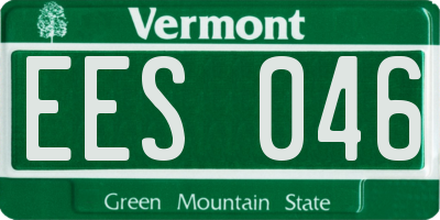 VT license plate EES046