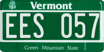 VT license plate EES057