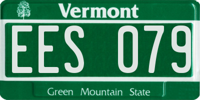 VT license plate EES079