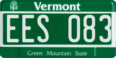 VT license plate EES083
