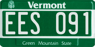 VT license plate EES091