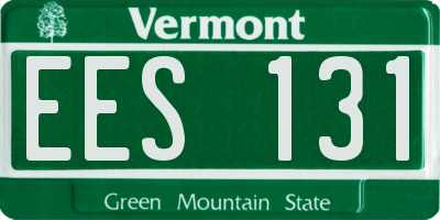VT license plate EES131