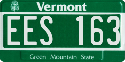 VT license plate EES163