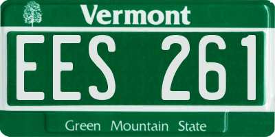 VT license plate EES261