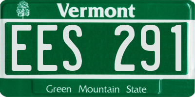 VT license plate EES291
