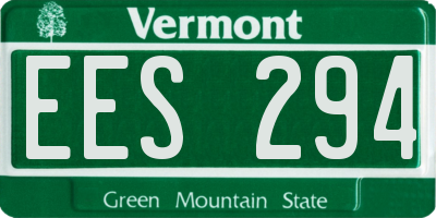 VT license plate EES294