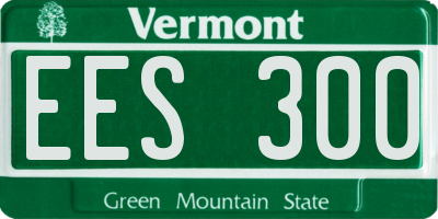 VT license plate EES300