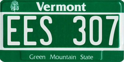 VT license plate EES307