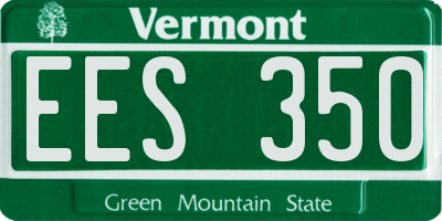 VT license plate EES350