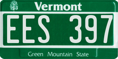 VT license plate EES397