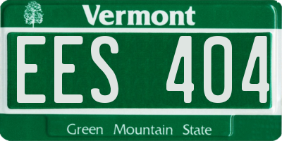 VT license plate EES404