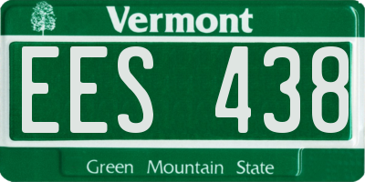 VT license plate EES438