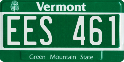 VT license plate EES461