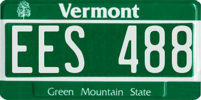 VT license plate EES488
