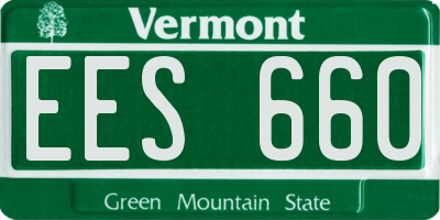 VT license plate EES660