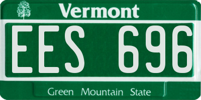 VT license plate EES696
