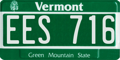 VT license plate EES716
