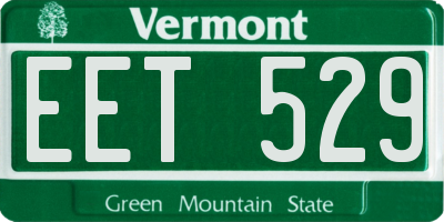 VT license plate EET529