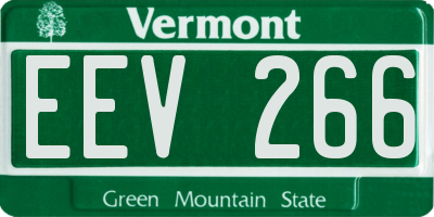 VT license plate EEV266