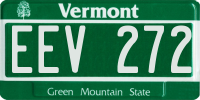 VT license plate EEV272