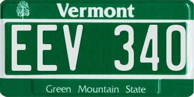 VT license plate EEV340