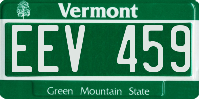 VT license plate EEV459