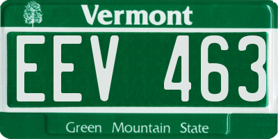 VT license plate EEV463
