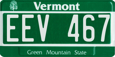 VT license plate EEV467