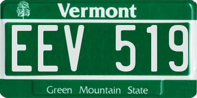 VT license plate EEV519