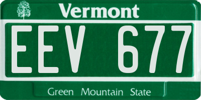 VT license plate EEV677