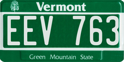 VT license plate EEV763
