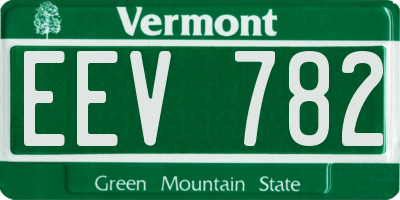 VT license plate EEV782