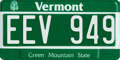 VT license plate EEV949