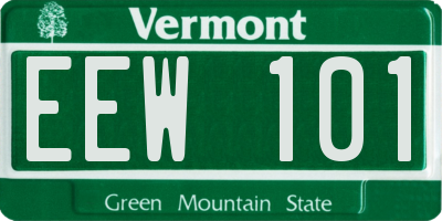 VT license plate EEW101