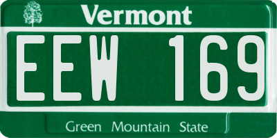 VT license plate EEW169