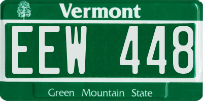 VT license plate EEW448