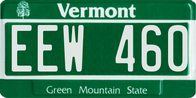 VT license plate EEW460