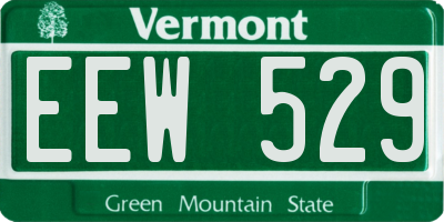 VT license plate EEW529