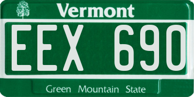 VT license plate EEX690