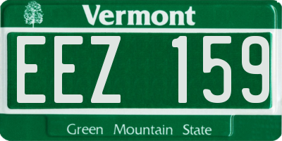 VT license plate EEZ159