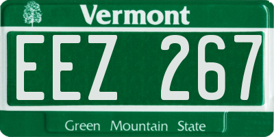 VT license plate EEZ267