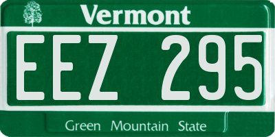 VT license plate EEZ295