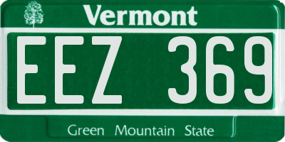VT license plate EEZ369