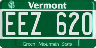 VT license plate EEZ620
