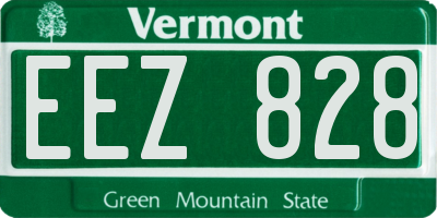 VT license plate EEZ828