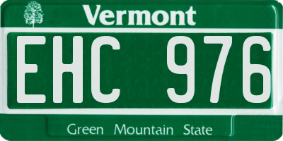 VT license plate EHC976
