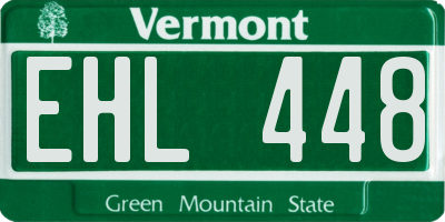 VT license plate EHL448