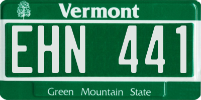 VT license plate EHN441