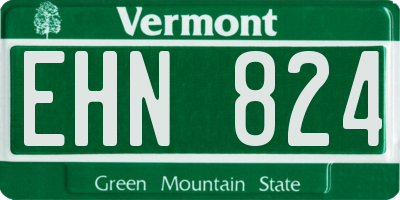 VT license plate EHN824
